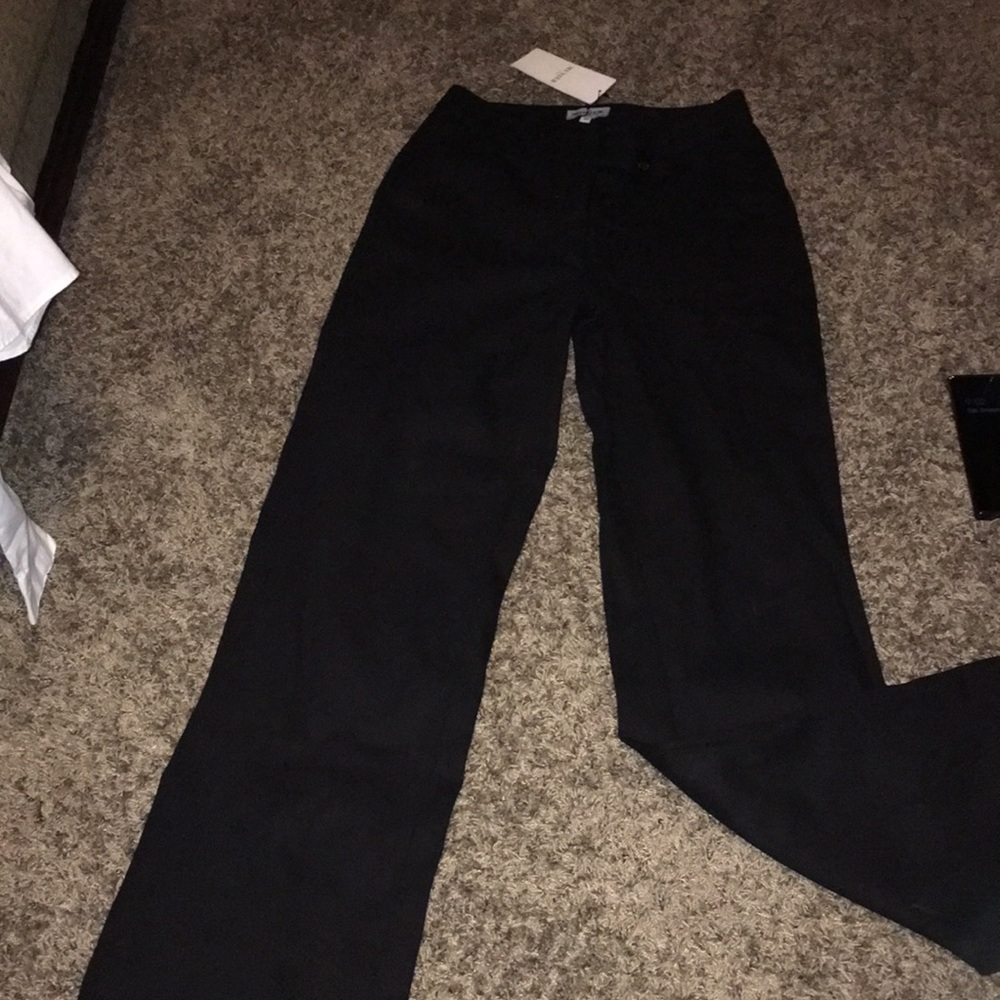 MUSIER PARIS NWT BLACK HIGH WAISTED HIGH END MADE IN ITALY DRESS TROUSERS EU38 - Picture 5 of 12